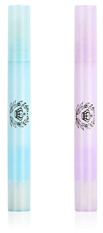 Pinsheng 2 Stück Nagellack Korrekturstift, Nail Art Entfernung Stifte Nagellackentferner Stift Nachfüllbar + 6 Austauschbare Ersatzspitzen
