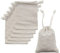 Jizxol Lot de 24 sacs en toile de jute de 8 x 10 cm - Petit sac cadeau en lin - Sacs en toile de jute avec cordon de serrage pour anniversaire d'enfant - pour mariages, fêtes en plein air