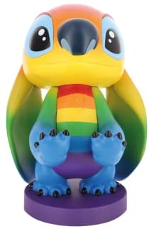 Cable Guys - Disney Rainbow Stitch Gaming Accessories Holder & Phone Holder for Most Controller (Xbox, Play Station, Nintendo Switch) & Phone