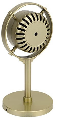 Yctze Vintage Retro Microphone Prop Gold Plastic Handheld 3 5mm Jack Auxiliary Karaoke Pretend Play Television Video Production Digital Photography
