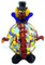 Payaso de cristal de murano, 18 cm de altura, fabricado en Italia, payaso (modelo 1)