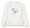 Playshoes UV-Schutz Bade Shirt Unisex Kinder Schwimmshirt Badebekleidung, Dino Ecru Langarm, 110/116