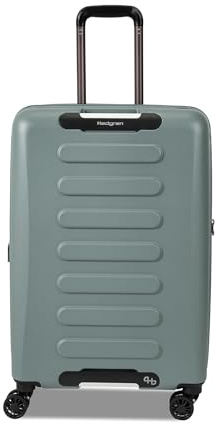 Hedgren Grip M EXP Unisex 65 cm Spinner – erweiterbarer Hartschalenkoffer mit TSA-Schloss, 74 L | Graugrün