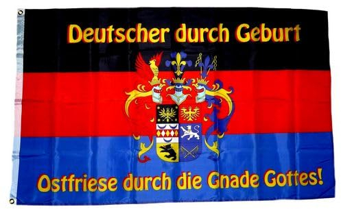 Fahne/Flagge Ostfriese durch die Gnade Gottes 90 x 150 cm