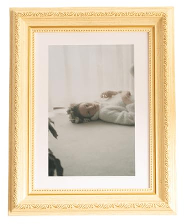 marysgift Bilderrahmen Quadratisch Moderner eckiger Holzbilderrahmen für vertikalen oder horizontalen Aufhängen, für Puzzles, Fotos, Poster (XK01203,10)