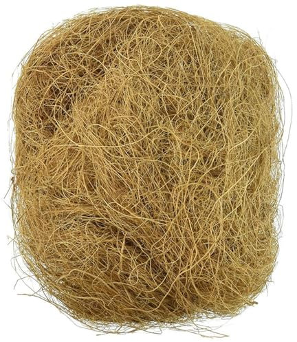 Shurzzesj Fibra di Cocco Naturale per di Uccelli, Fodera in Fibra di Cocco Senza Polvere, Fodera in Cocco per Uccelli, Multiuso, 100 g, Prodotti per Animali Domestici per Verdure, criceti,