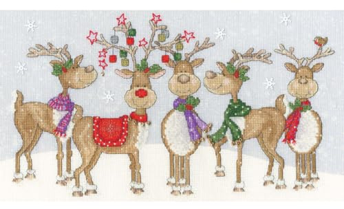 Bothy Threads The Home Of Happy Stitching Kreuzstich Stickpackung, Tanzende Freunde