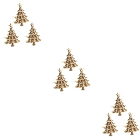 OUNONA 9 STK weihnachtliche tischdekoration begünstigt tischdekoration Weihnachten weihnachtstischdeko Tisch weihnachtsdeko Weihnachtsserviettenhalter für Tische Urlaub Serviettenringe