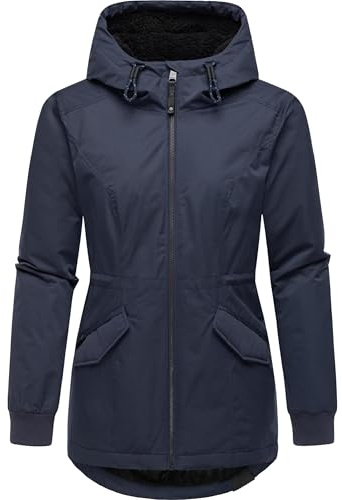 Ragwear Damen warme wasserdichte und atmungsaktive Winterjacke mit kuscheliger Kapuze Dowey Warm Rain YOUMODO XS-3XL