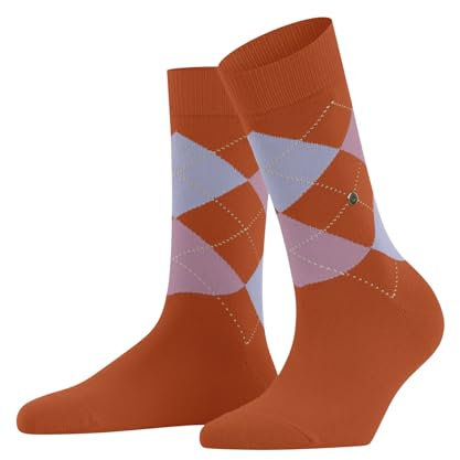 Burlington Damen Socken Queen W So Baumwolle gemustert 1 Paar, Orange Pumpkin 8364, 36-41