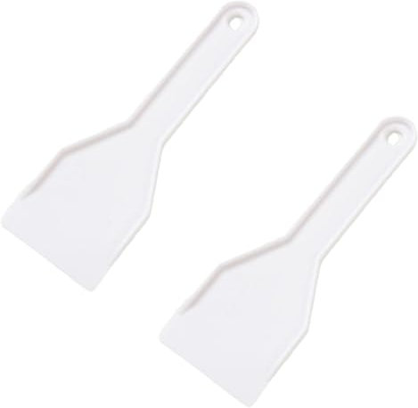 HAMKU grattoirs à Glace en Plastique Rigide pour dégivrer Facilement et en Toute propreté Votre réfrigérateur ou congélateur, idéal pour Retirer la Glace et Nettoyer Le congélateur, 2 pièce