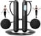 Infreecs Cordless Skipping Ropes, 2 In 1 Ropeless Skipping Rope, Adjustable Digital Jumping Rope with Smart Digital Counter, Intelligent Timed Weighted Jump Rope for Adult Kids Burn Calories-Black