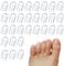 ZPTEE 30 Pcs Gel Toe Protectors, Blisters Prevention Silicone Caps for Running, High Heels & Hammer Toe Relief, All-Day Comfort for Nurses, Runners, Includes Organiser