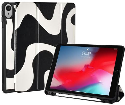 Fycyko Hülle Kompatibel mit iPad 10. Generation 2022/11. Generation 2025(A16), iPad 10.9 Zoll Hülle mit Stifthalter & Tip Cover, Zebrastreifenmuster Schutzhülle für 10./11.-Zebrastreifen