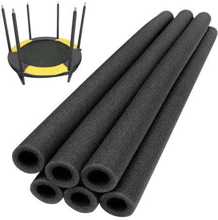 6 Stück Trampolin Schaumstoff Rohre Stangenschutz Polster 88 cm Schaumstoffrohre Trampolin Umrandung Stangenschutz Trampolinstange Schaumstoffschlauch Ersatz Trampolins Zubehör