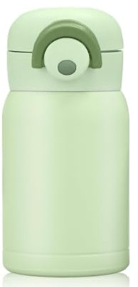 Prizmxed 200ml kleiner Thermobecher aus Edelstahl. Doppelschichtige Vakuumisolierung in Lebensmittelqualität 304, Mini-Trinkflasche mit rutschfestem Becherboden (Grün, 200ml)