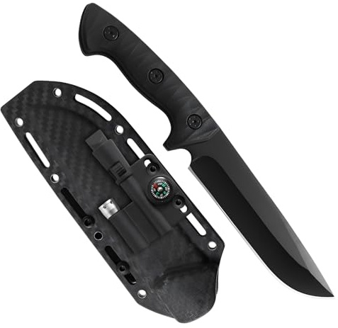 Multi-Tool - Multifunctional Tool Camping Accessories, Survival Equipment with Holster, Total Length 19.5 cm, for Hiking, Bushcraft, Camping Gifts, Gift for Men