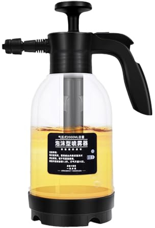 Schaumsprüher für die Autowäsche – Drucksprüher, manuell, 2 l, Sprühflasche für Bewässerung, für Autowäsche, Garten, Hinterhof, Terrasse, Reinigung