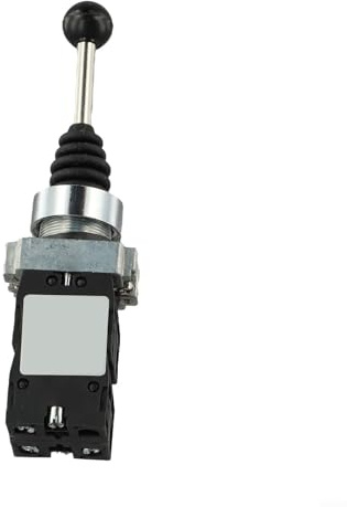 Gdfnmogo 1 interruptor de palanca de mando oscilante de retorno 4 posiciones 4NO para XD2-PA24CR, interruptor basculante de 600 V 10 A con buje de goma resistente al aceite, color negro