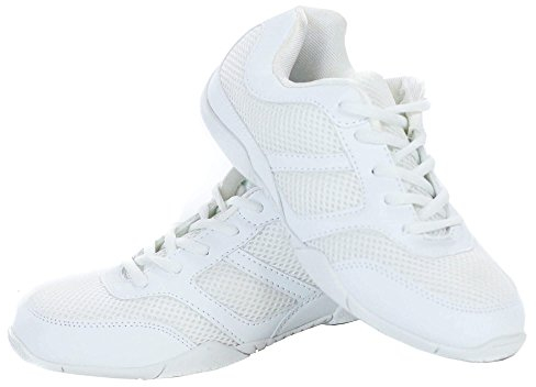 Danzcue Cheer Shoe, White, 7.5 M