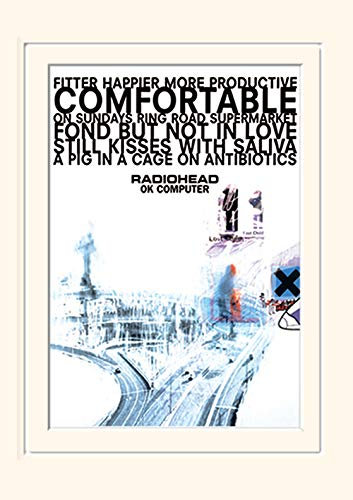 Pyramid International Radiohead (Ok Computer) Stampa Memorabilia Montata, Carta, Multicolore, 30 x 40 x 1.3 cm
