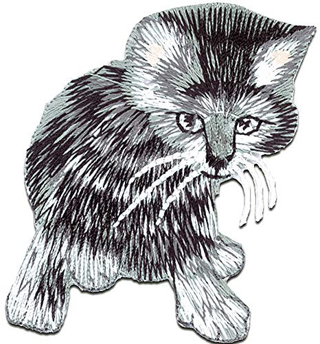 Catch the Patch Katze Tier - (Größe: 6,4 x 4,7 cm) – Aufbügler & Applikationen in verschiedenen Größen – Ideal für Kleidung, Schulranzen, Jeans & Rucksäcke