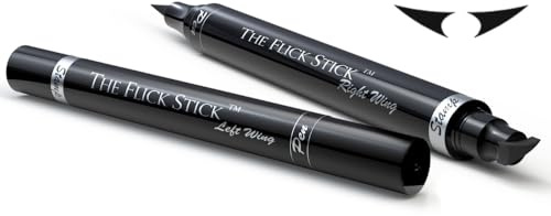 Winged Eyeliner Stamp – The Flick Stick by Lovoir Black, Waterproof Make Up, Smudgeproof, Long Lasting Liquid Eye liner Pen, Vamp Style Wing, 2 Wingliner Pens In A Pack (12mm Vintage, Midnight Black)