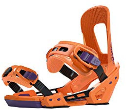 SWITCHBACK BINDING ATTACCHI Snowboard Uomo Smith 2020 ORANGE M-XL