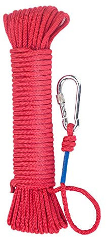 XZANTE 20 Metre Magnet Fishing Rope Nylon Braided Rope Heavy Rope with Secure Lock, Diameter 6 mm Small and