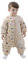 Baby Schlafsack mit Beinen Warm gefüttert winter kinder schlafsack abnehmbaren Ärmeln，Junge Mädchen Unisex Schlafanzug (Bear,6-18 Monate(baby height 75-85cm))