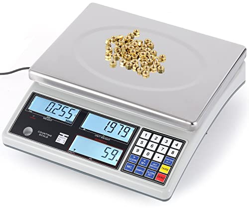 Industrielle Z?hlwaage Digitalwaage für Teile&Münzen kg/g/lb. Elektronische Waage Z?hlstückwaage für Industrieteile (10kg/22lb, 0.1g)