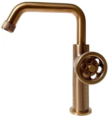 Essebagno Indus mitigeur lavabo bas cuivre brossé