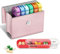 FINPAC Weekly Pill Box 4 Times A Day with PU Leather Case, 7 Day Tablet Organiser, Slide Open Travel Medicine Storage Box with Name Card, for Holding Supplements, Medication, Vitamins and Fish Oils,