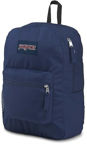 JANSPORT - Borsa, zaino unisex per adulti, blu navy, 42x32x14