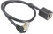 Bolwins Cable alargador Ethernet F24S con adaptador de ángulo de 90° hacia abajo, RJ45 macho a hembra, 10/100/1000 Mbit (Gigabit), 50 cm para LAN, Ethernet