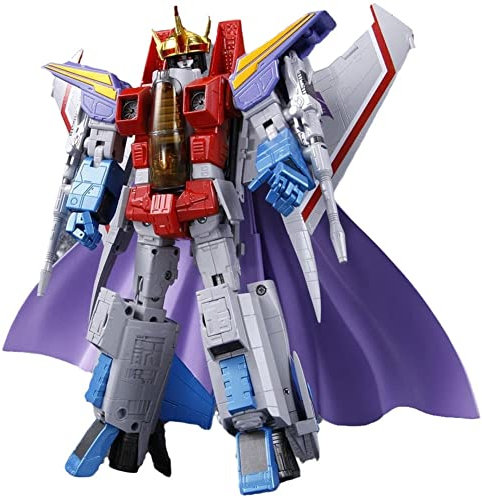 HQSGdmn Transformatoren Spielzeug, KO Edition Masterpiece G1 Series Actionfigur Crowned MP-11 Starscream Actionfigur Fliegendes Spielzeug, Höhe 20 cm