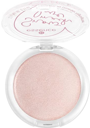 essence Snow much love cream to powder highlighter, Nr. 01, Gold, natürlich, strahlend, strahlend frisch, schimmernd, vegan, ohne Parfüm, ohne Alkohol, ohne Parabene, 1er Pack (3.3g)