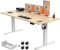 Homall 160x80cm Height Adjustable Standing Desk with USB Charging,Sit Stand Desk with Wire Management Tray, Stand up Desk Heavy Duty Steel with 3 Memory Setting,Beige