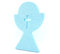 LEVEN Figura CÁLIZ de Goma EVA para Fiestas Bautizos Comunión(1cm de Grosor) - Dibujos Simbolos Temática Religión con Purpurina para Eventos, Cumpleaños - Figuras Brillantes DYI (Celeste Purpurina)