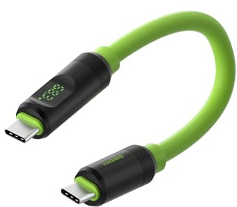 Hagibis USB 4 Cable, LED Display USB C 240W Fast Charging Cable with 8K@60Hz 40Gbps Data Transfer Thunderbolt 4/3 Video Cord for iPhone 17 16 15 Pro Max, iPad, MacBook Pro Air