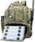 WANOON Tackle Box Rucksack, 42 l, wasserdicht, Angelrucksack mit Rutenhaltern, Angelausrüstung, Angelausrüstung, Schwarz / Camouflage, Mit 4 Boxen