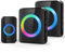 VOXON Wireless Doorbell with 2 Receivers, Plug in Door Bells Wireless Cordless, IP65 Waterproof, 1300ft Long Range Chime Kit, Doorbell Wireless with RGB LED Flash, 5 Volume Levels, 60 Melodies,Black