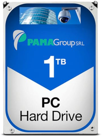 PAMA GROUP Disco rigido SATA meccanico da 1TB, 3,5 pollici, per PC desktop e sistemi di sorveglianza CCTV (Ricondizionato)