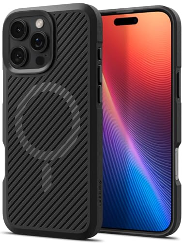 Spigen iPhone 16 Pro Hülle Core Armor mit MagFit mit MagSafe Matte Black - ACS08158