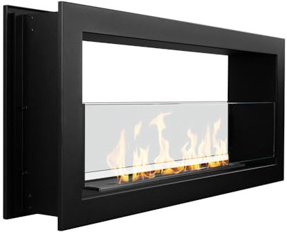 Divina Fire Camino a bioetanolo da Incasso bifacciale biocamino 2 Lati 90x40 MONTEFALCO 90