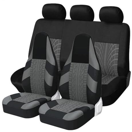 DZSFSTRHRRT Sitzbezüge Auto Autositzschoner mit hoher Rückenlehne, universelle Autositzbezüge für GMC für Seirra 2000 Autositzbezüge(Grey)