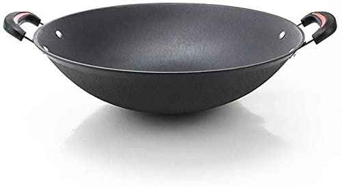 Partita de Hierro Fundido Pot Grande Bottomio Redondo Wok sin Barato Cazuela de Cocina sin Recubrimiento de Oreja