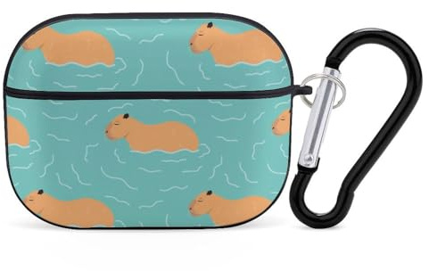 Novastar Kompatibel mit Airpods Pro 2. Generation Hülle – Niedliche Hülle, kompatibel mit Airpods Pro Hülle, Capybaras Animal Case Kompatibel mit Airpods Pro 2 Hülle