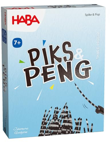 HABA Piks & Peng – Wer überbietet die Anderen? – Taktisches Kartenspiel für Kinder ab 7 Jahren mit Stachelschweinen & Ballons, für 2–4 Spieler – 2012920001