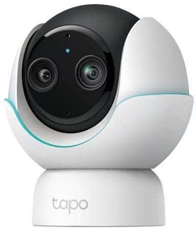 Tapo C840 2K 4MP Dual-Lens Baby Monitor Camera Indoor Security Camera | 360° Baby Tracking, Sleep Analysis, Baby Cry Detection, Covered-Face Alerts, HD Night Vision, Two-Way Audio, No Monthly Fee